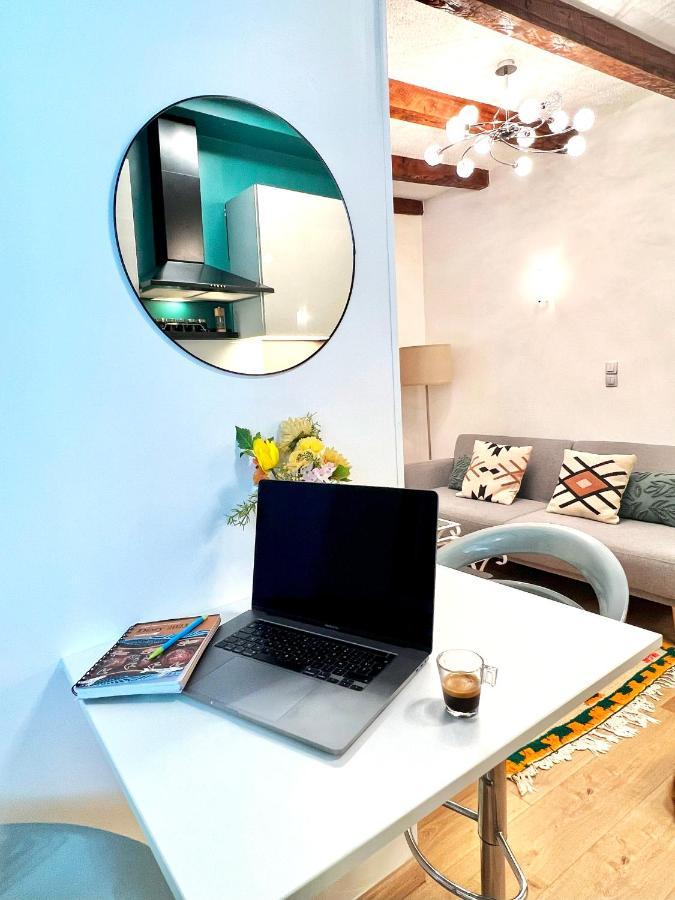 오비에르 Le Cocon De La Chaine Des Puys & Spa Terrasse 아파트 외부 사진